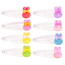 Green Sparkly Bunny Hair Clip