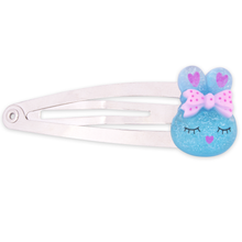 Blue Sparkly Bunny Hair Clip