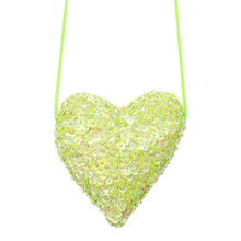 Green Sequin Heart Bag