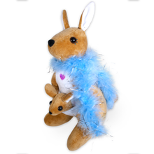 Kangaroo Plush (Blue Scarf)
