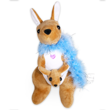 Kangaroo Plush (Blue Scarf)