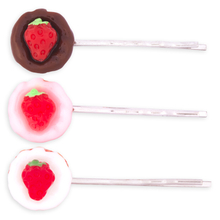 Chocolate Strawberry Tart Hair Pin