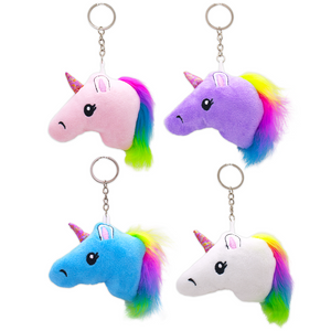 Purple Unicorn Keychain