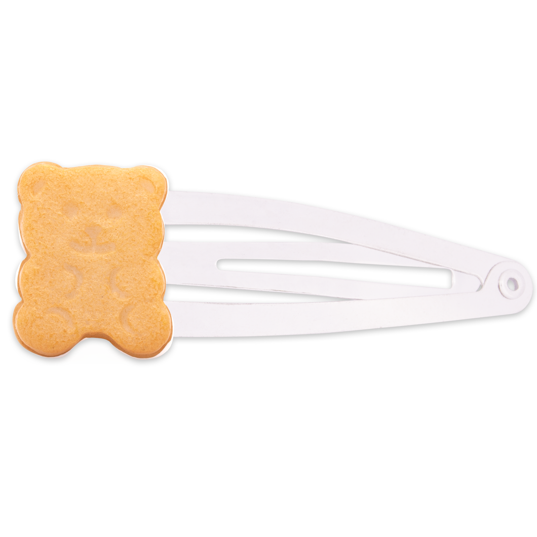 Teddy Bear Cookie Hair Clip