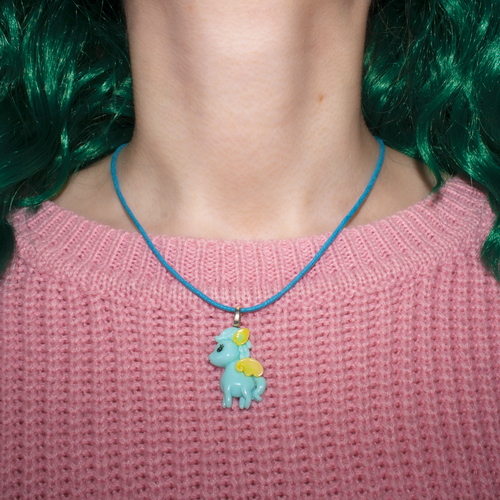 Blue Pegasus Necklace