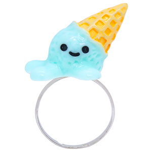 Blue Dropped Ice Cream Ring