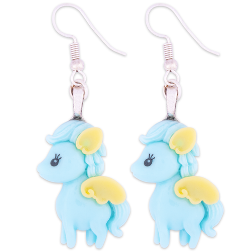 Blue Pegasus Earrings