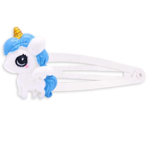 Blue Unicorn Hair Clip