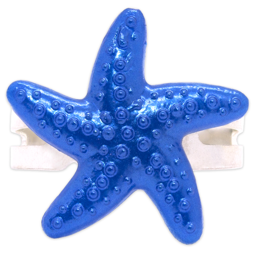 Dark Blue Starfish Ring