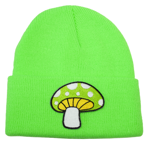 Green Mushroom Beanie