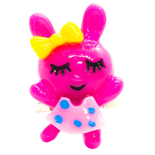 Hot Pink Bunny Ring