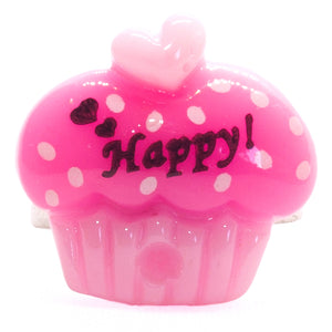 Hot Pink Cupcake Ring