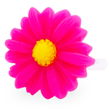 Hot Pink Flower Ring
