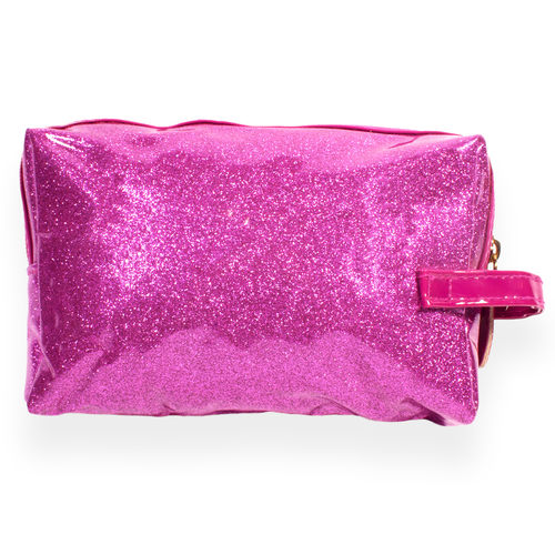 Hot Pink Sparkly Cosmetic Bag