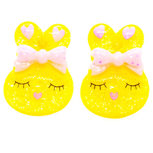 Yellow Bunny Earrings