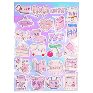 Pink Bear Stickers