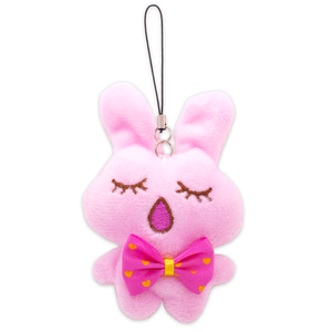 Pink Bunny Keychain