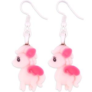 Pink Pegasus Earrings