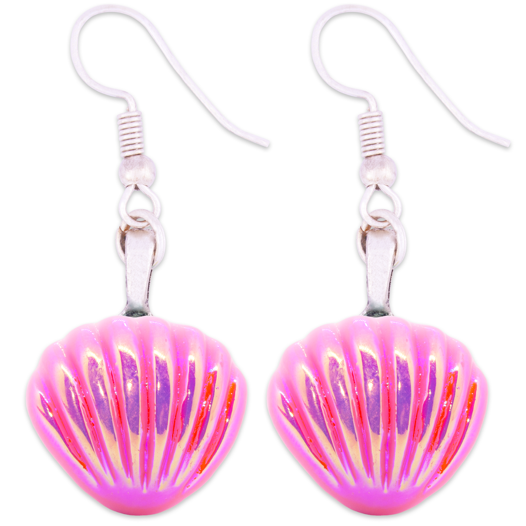 Pink Seashell Earrings