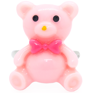 Pastel Pink Teddy Bear Ring