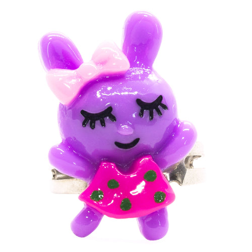 Purple Bunny Ring