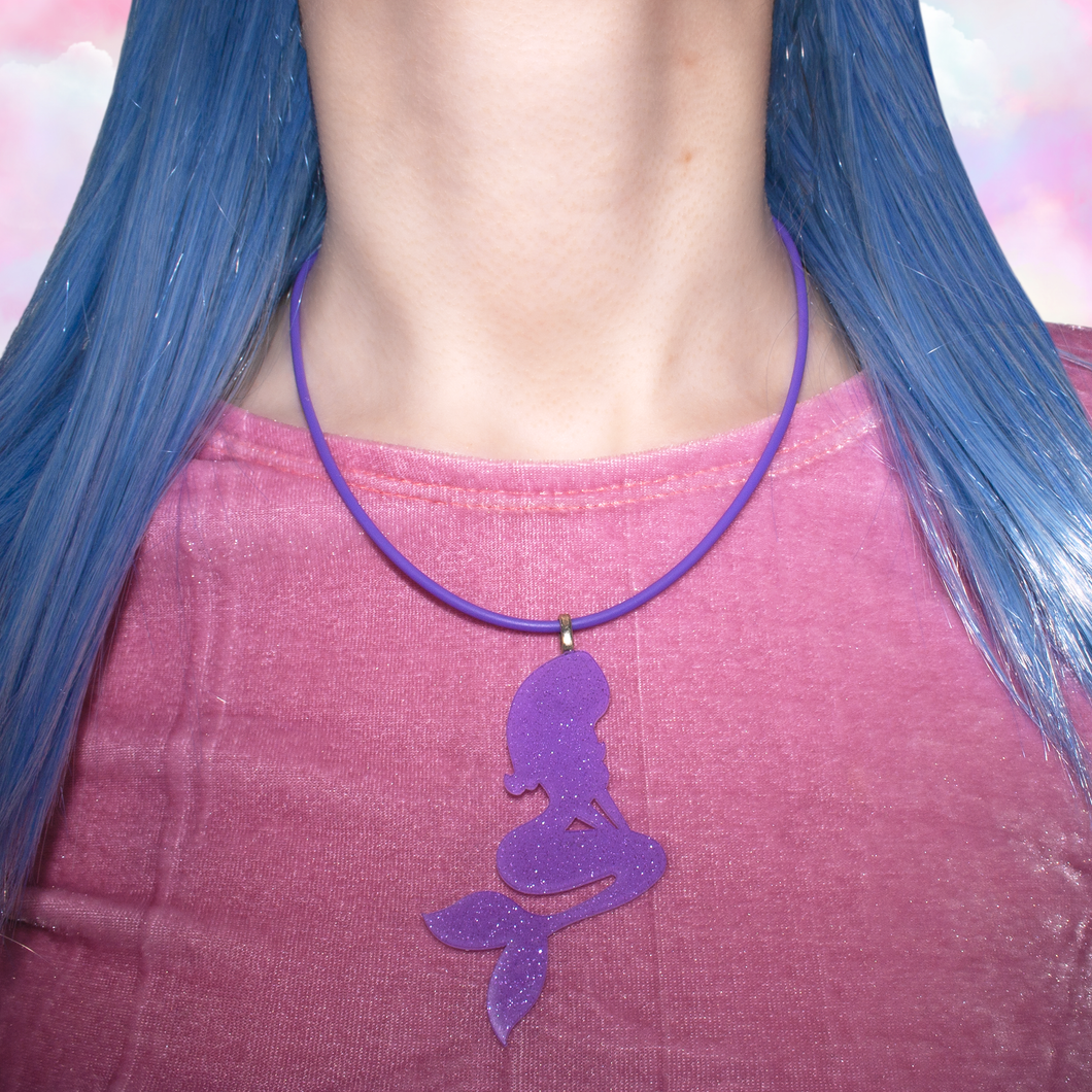 Purple Mermaid Necklace