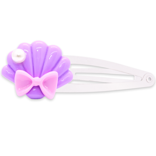 Pastel Purple Seashell Hair Clip