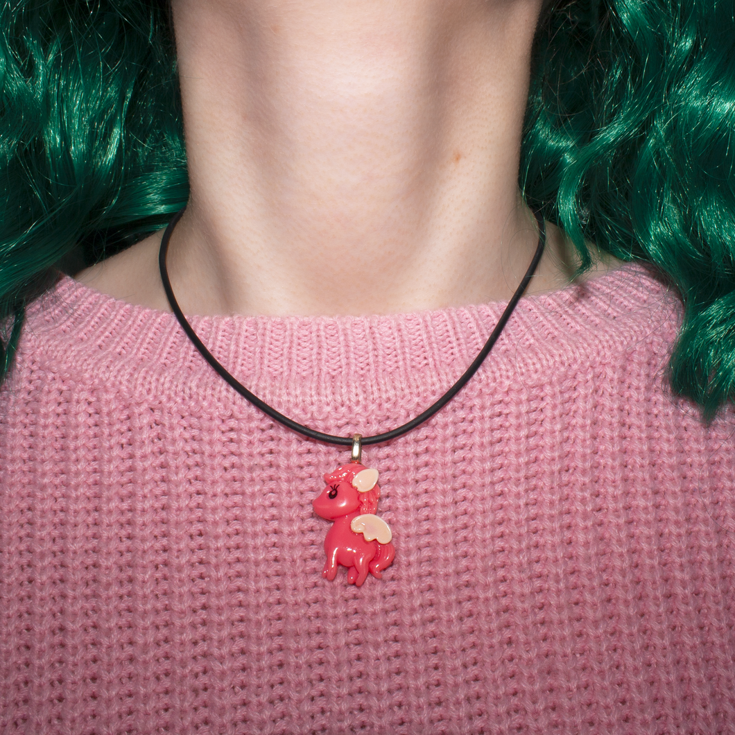 Red Pegasus Necklace