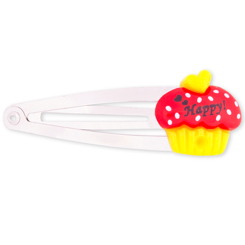 Red Cupcake Hair Clip