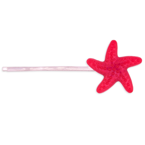 Red Starfish Hair Pin