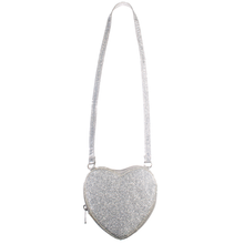 Sparkly Silver Heart Bag