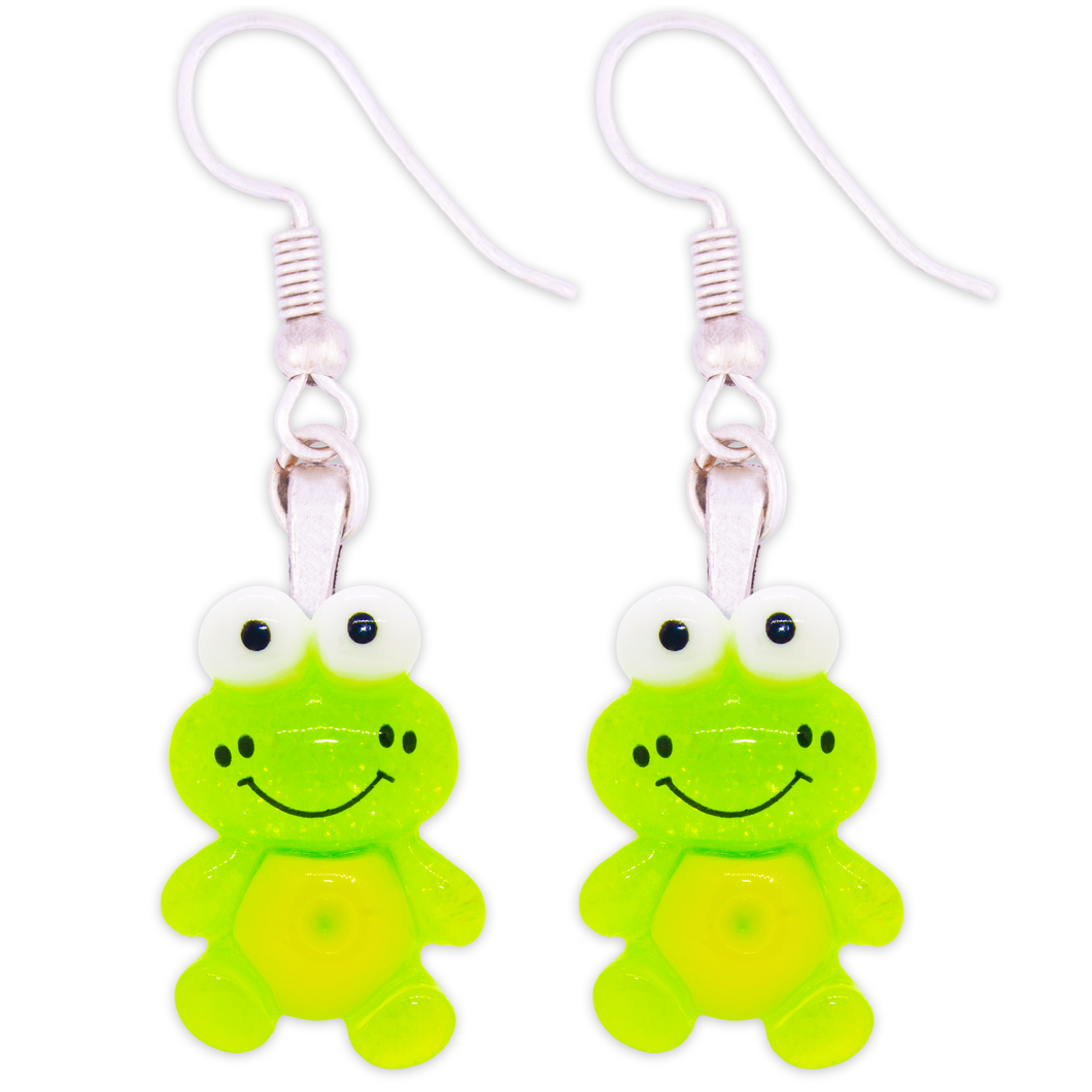 Sparkly Frog Earrings