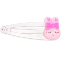 Pink Sparkly Bunny Hair Clip