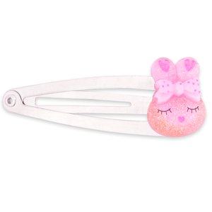 Light Pink Sparkly Bunny Hair Clip
