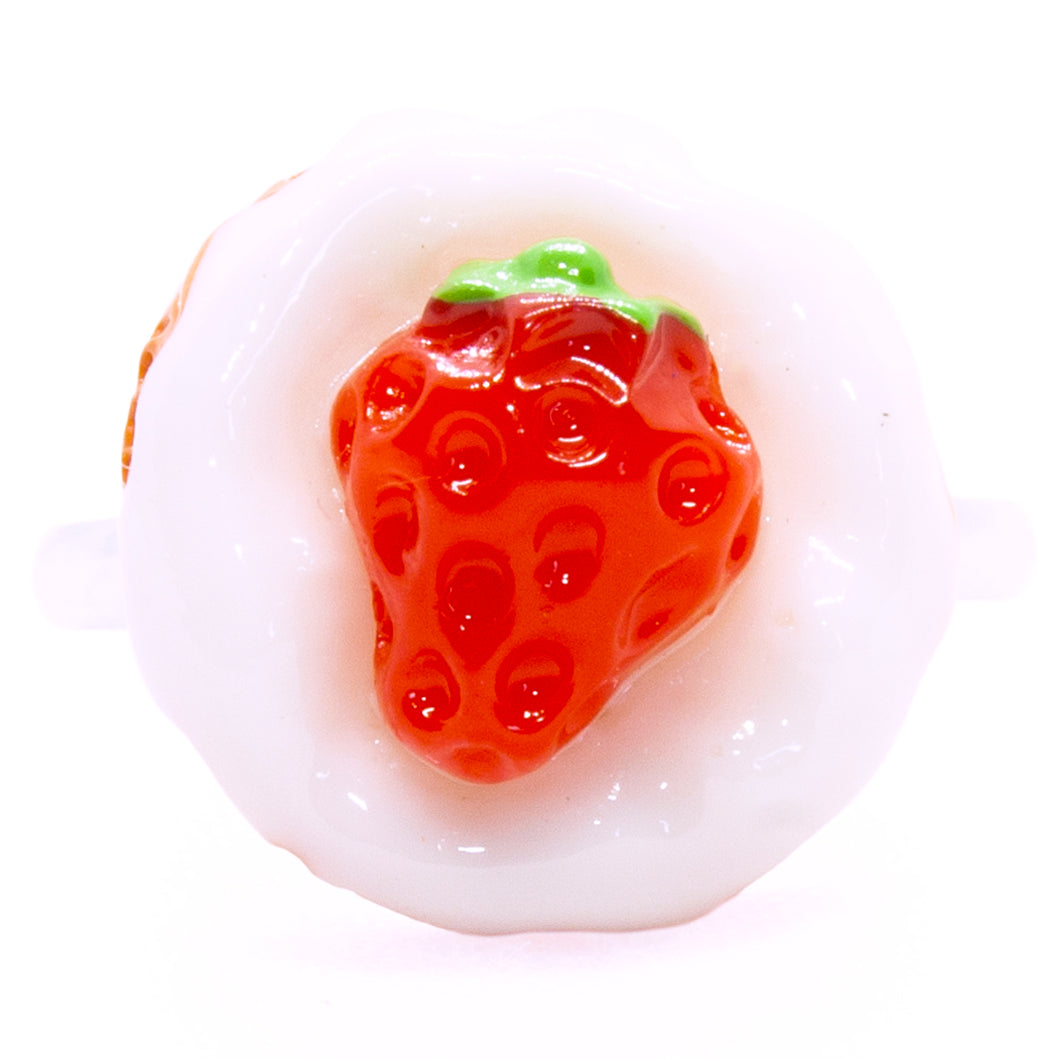 White Strawberry Tart Ring