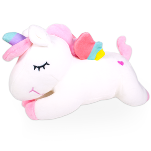 White Sleepy Unicorn Plush