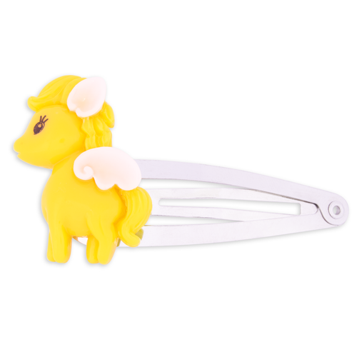 Yellow Pegasus Hair Clip